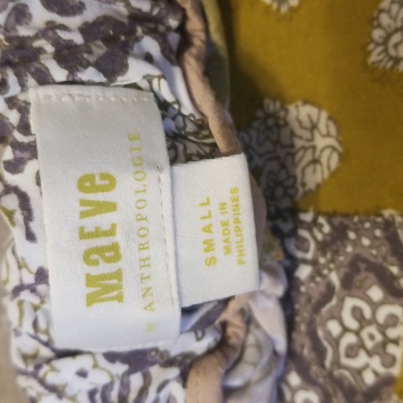 Maeve By Anthropologie Patchwork Boho Pleated Skort Shorts - Picture 12 of 14